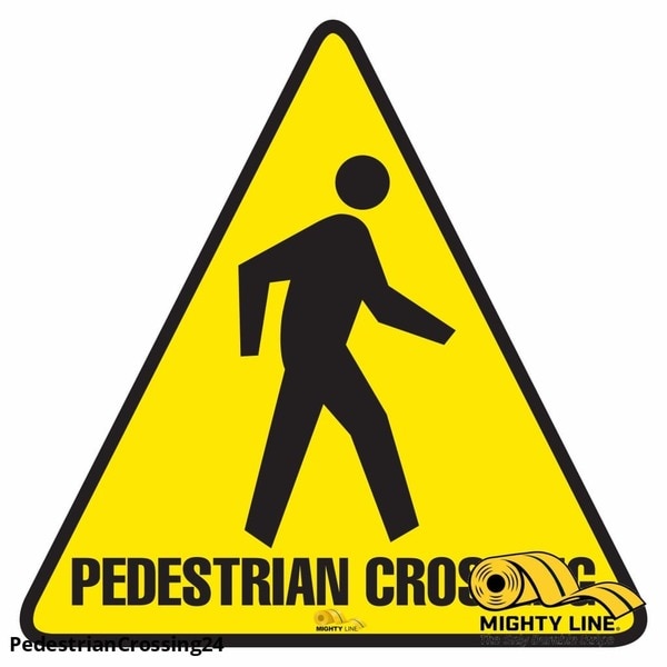 Pedestrian Crossing Floor Sign, Floor Ma, PEDESTRIANCROSSING24