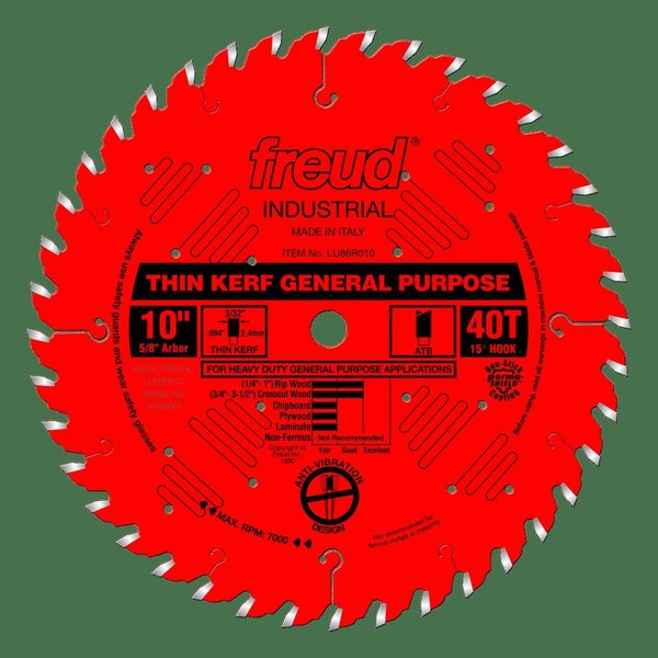 Thin Kerf General Purpose Blade, 10