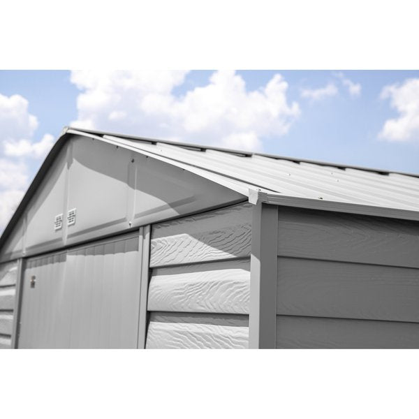 10x12 Select Steel Storage Shed, Flute Grey