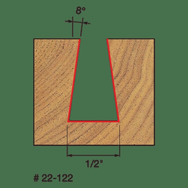 Dovetail Bit, 1/2
