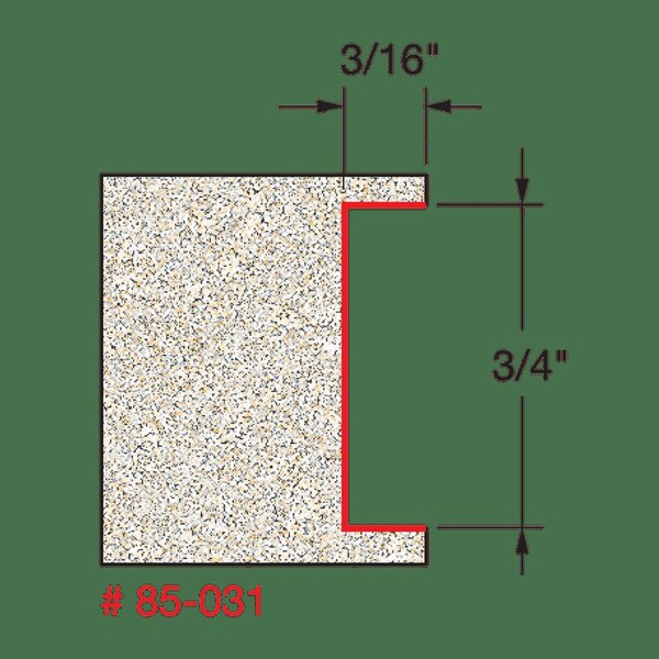 Depth Inlay Bit, 3/16