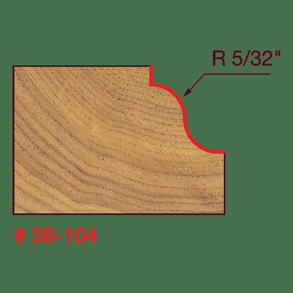 Roman Ogee Bit (Quadra-Cut), 1-5/16