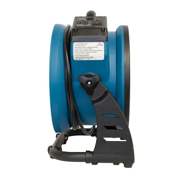 Axial Air Mover, Power Outlets, 1100 CFM, 115, 1100 cfm, 14.2 W.