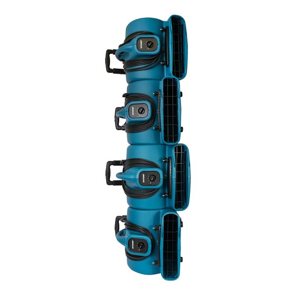 1/2 HP, 2800 CFM, 5 Amps, 3 Positions, 3 Speeds Air Mover with Telescopic Handle, Wheels, Carpet Clamp