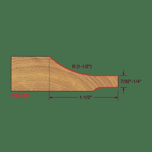 Raised Panel Bit w/Backcutters (Quadra-C