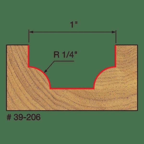 Radius Ovolo Bit, 1/4