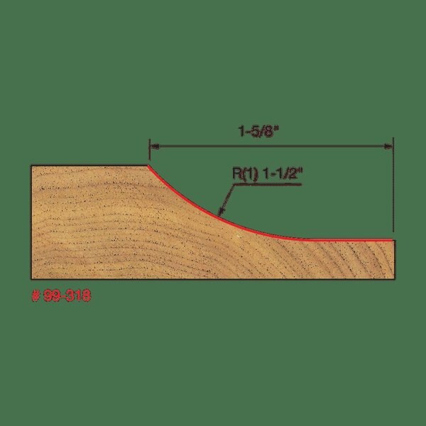 Vertical Raised Panel Bit, 1-1/2