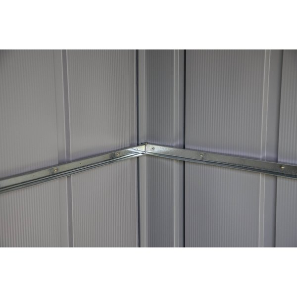6x4 Classic Steel Storage Shed, Charcoal