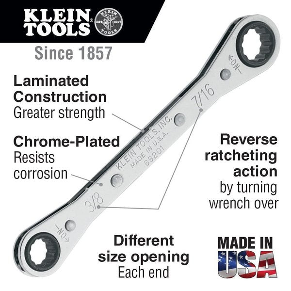 Ratcheting Box Wrench 1/2 x 9/16-Inch