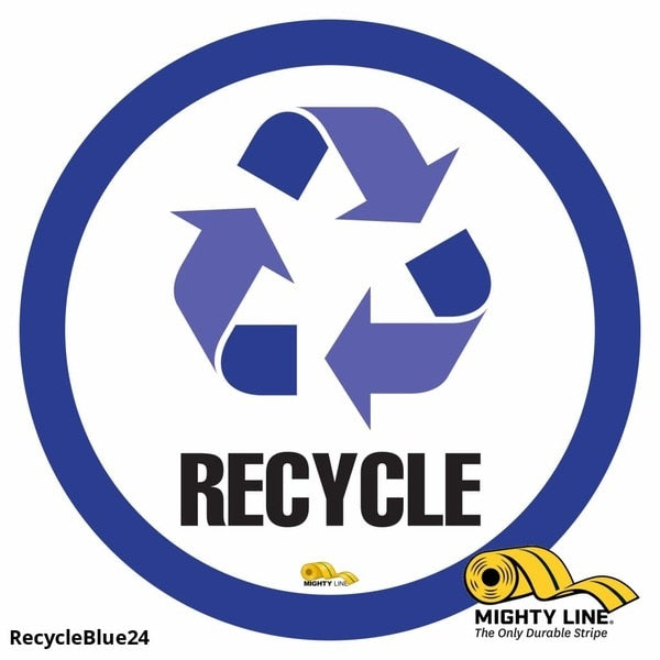 Recycle Blue Floor Sign, Floor Marking S, RECYCLEBLUE24