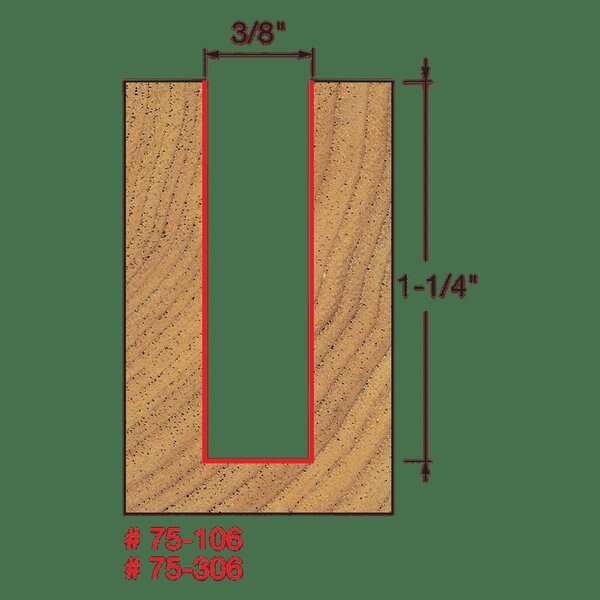 Up Spiral Bit, 3/8