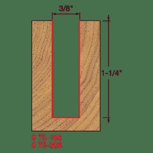 Up Spiral Bit, 3/8