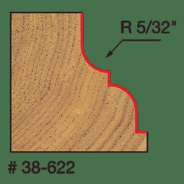 Classical Cove and Round Bit, 1-1/8