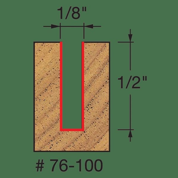 Down Spiral Bit, 1/8