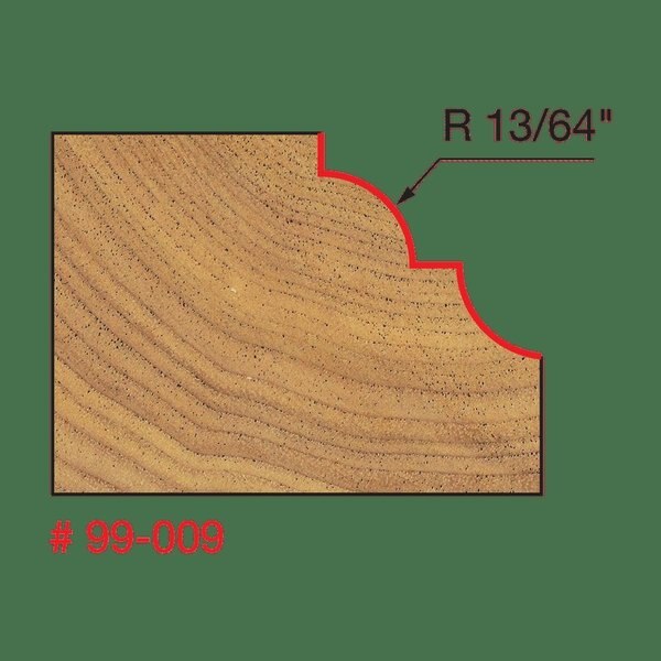 Cove and Bead Bit, Quadra-Cut, 1-3/8