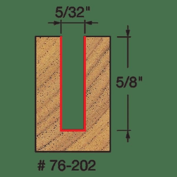 Down Spiral Bit, 5/32