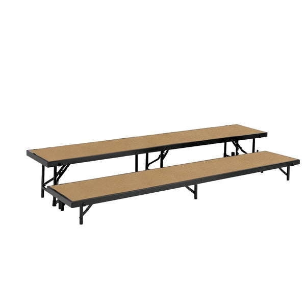 Straight Standing Choral Riser, 2 Level, Hardboard