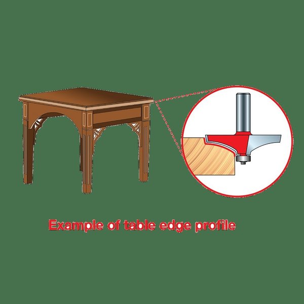Table Edge and Handrail Bit Quadra-Cut