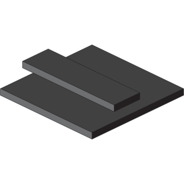 HS EPDM Rubber Sheet No Adhesive, 60A, 1/32