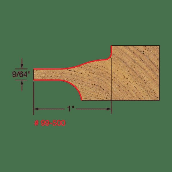 Raised Panel Bit w/Backcutters (Quadra-C