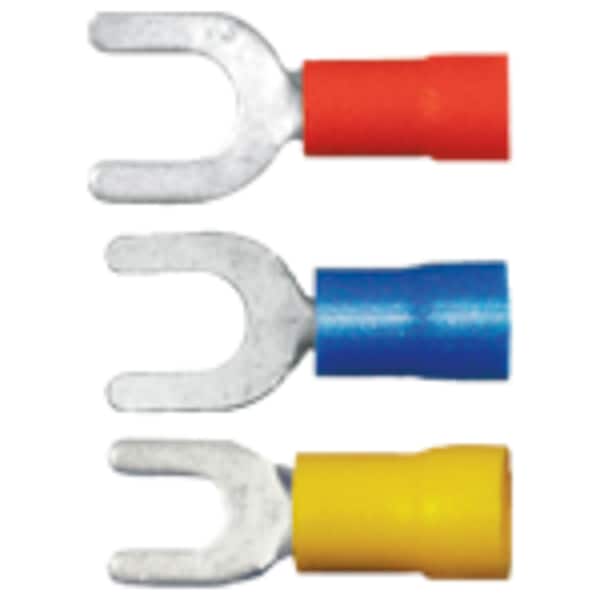 22-18 AWG PVC Spade Terminal #6 Stud PK1000