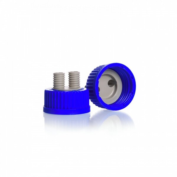GL45 Screw Cap, PP, 2-ports GL14, PK 2
