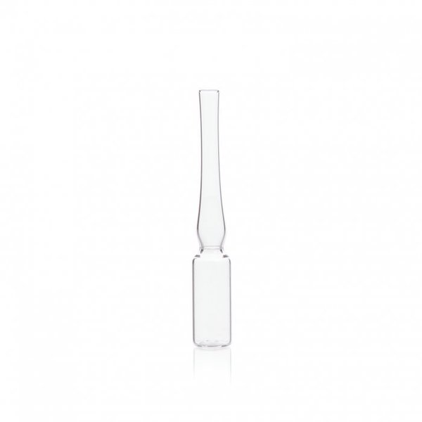 Clear Trimmed Stem Score-Break Ampules, Lab Pack, 1 mL