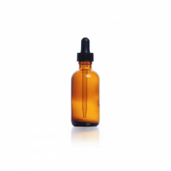 Amber Dropping Bottle, w/Plastic Dr, PK12