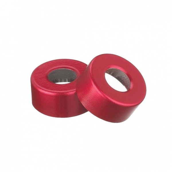 Red Unlined Open Top Aluminum Cr, PK1000