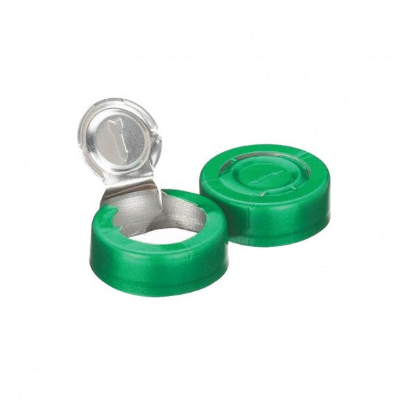 Green Unlined Aluminum Seal, Te, PK 100