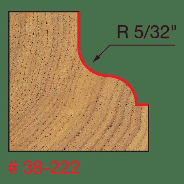 Ogee Fillet Bit (Quadra-Cut), 1-3/8