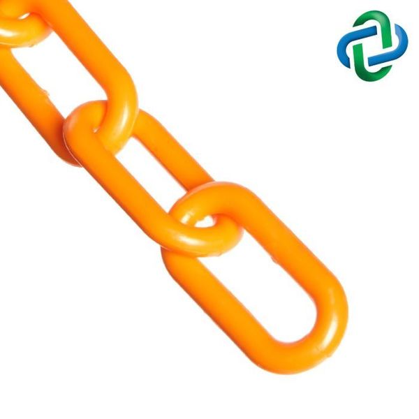 Safety Orange Plastic Chain 1