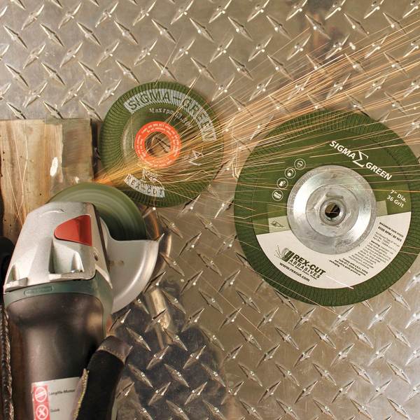 Sigma Green Grinding Wheel, 4-1/2 x 5/8-11