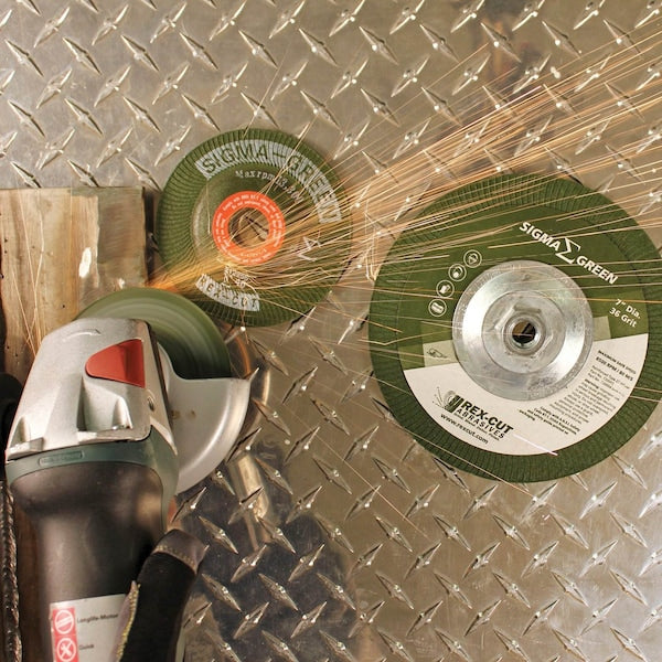 Sigma Green Grinding Wheel, 4-1/2 x 7/8