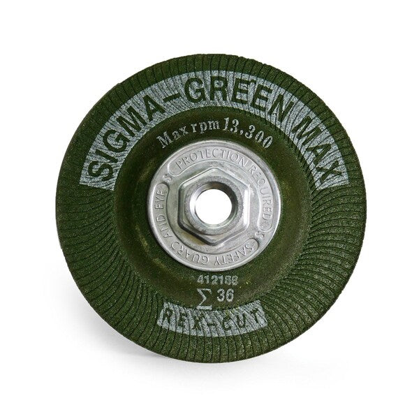 Sigma Green Max Grinding Wheel, 4-1/2x1/4x5/8-11