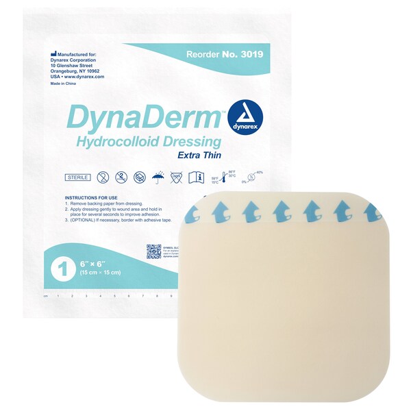 DynaDerm Hydrocolloid Dressing-X, PK60