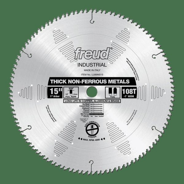 Thick Stock Aluminum Metal Blade, 15