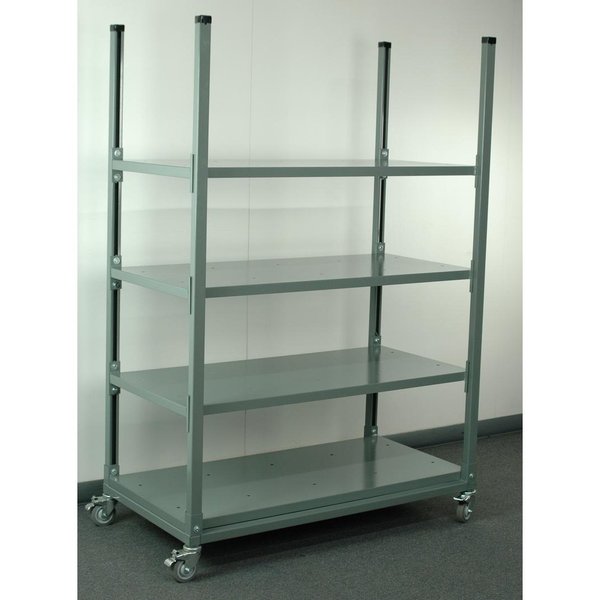 Cart W/ Adjustable Steel Shelves