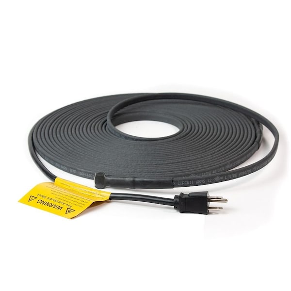 Self-Regulating Heating Cable, 240VAC, 100 FT Length