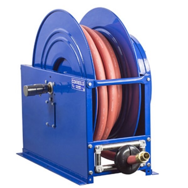 Spring Return Hose Reel, 3/4 in Hose Dia., 100 ft Length, 1,500 psi