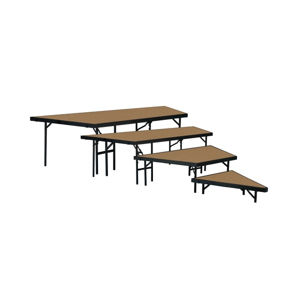Seated Riser Stage Pie Section, 4-Tier, 48