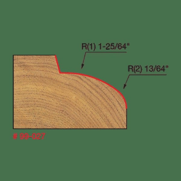 Table Edge and Handrail Bit, Quadra-Cut