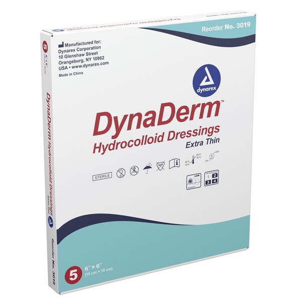 DynaDerm Hydrocolloid Dressing-X, PK60