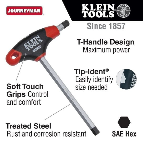 10 Piece T-Shape Hex Key Set, JTH610E