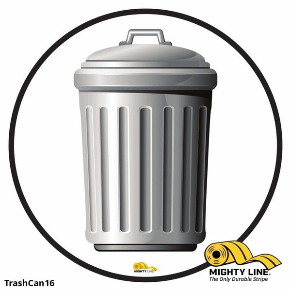 Trash Can, Floor Sign, Industrial Streng, TRASHCAN16