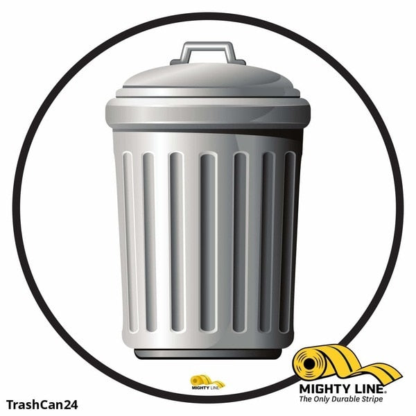 Trash Can, Floor Sign, Industrial Streng, TRASHCAN24