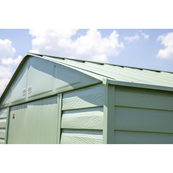 10x12 Select Steel Storage Shed, Sage Green
