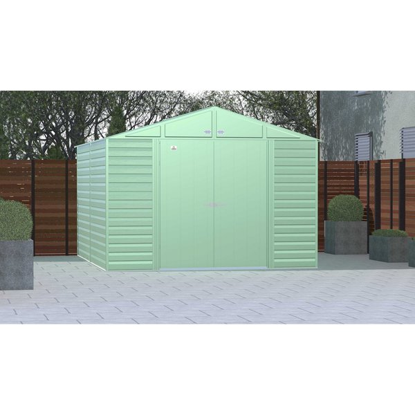10x12 Select Steel Storage Shed, Sage Green