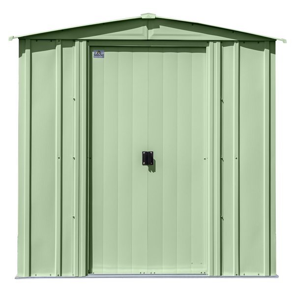 6x7 Classic Steel Storage Shed, Sage Green