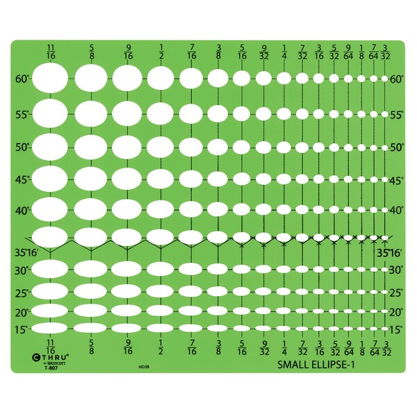 Templates, Small Ellipse Template #1